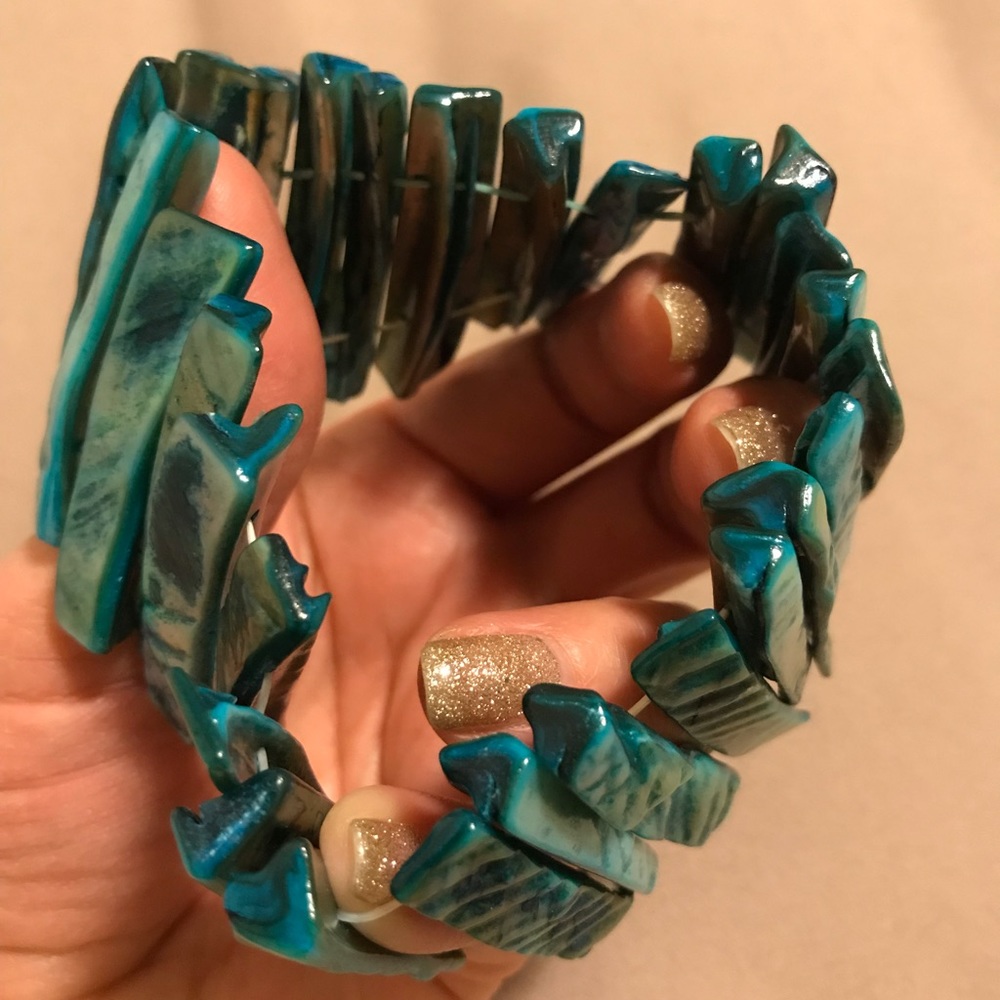 Abalone shell bracelet - Picture 7 of 8